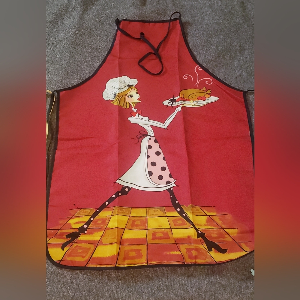 Set Of "Woman In The Kitchen" Cooking Aprons - Picture 2 of 7